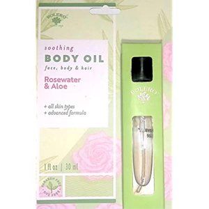 Soothing Body Oil, Rosewater & Aloe, 1 0z